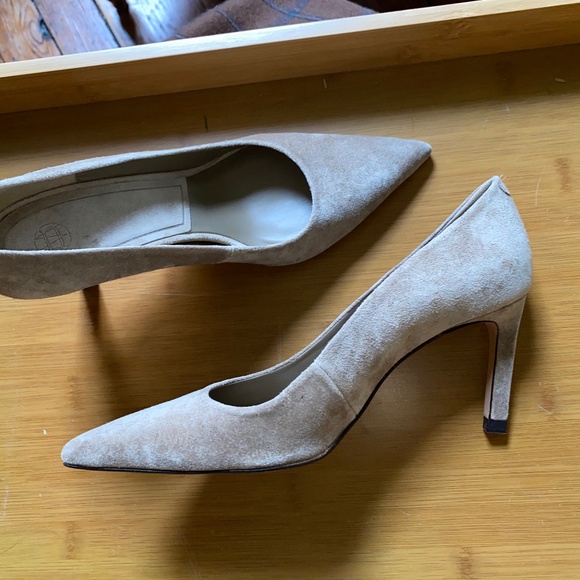 MASSIMO DUTTI Italian Suede  Stiletto Heel Pumps - 5B 35 - Picture 5 of 11